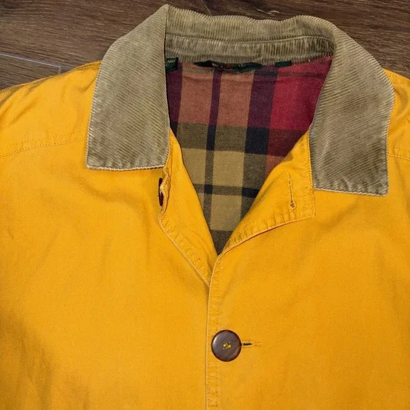 Vintage J. Crew Chore Coat Men's Medium Barn Jacket 90s Vtg Flannel Lined - Picture 4 of 5